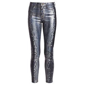 Lagence Margot Coated Snakeskin Jeans